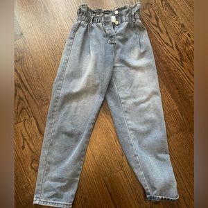 Wide leg denim jeans